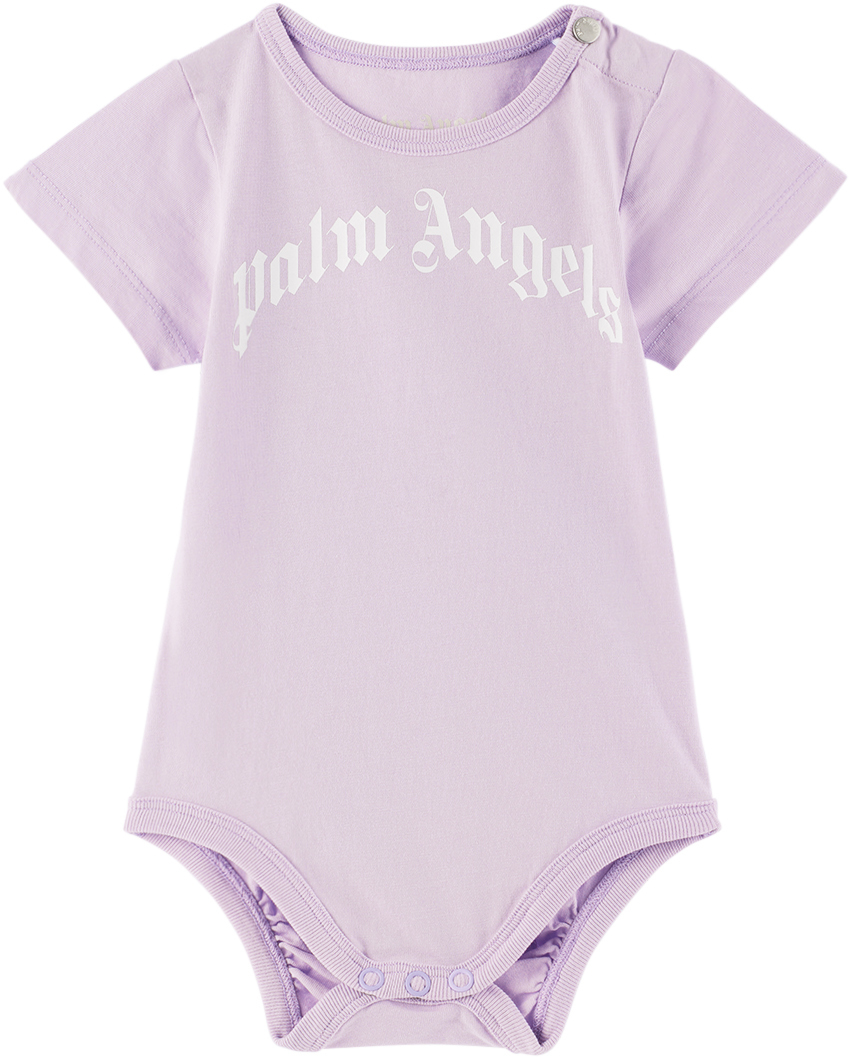 Palm Angels Baby Purple Printed Bodysuit