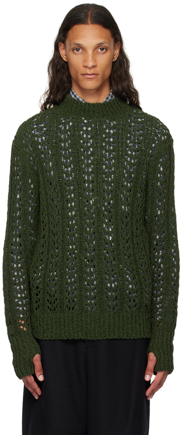 J.L - A.L _J. L - A. L_ Green Redos Sweater