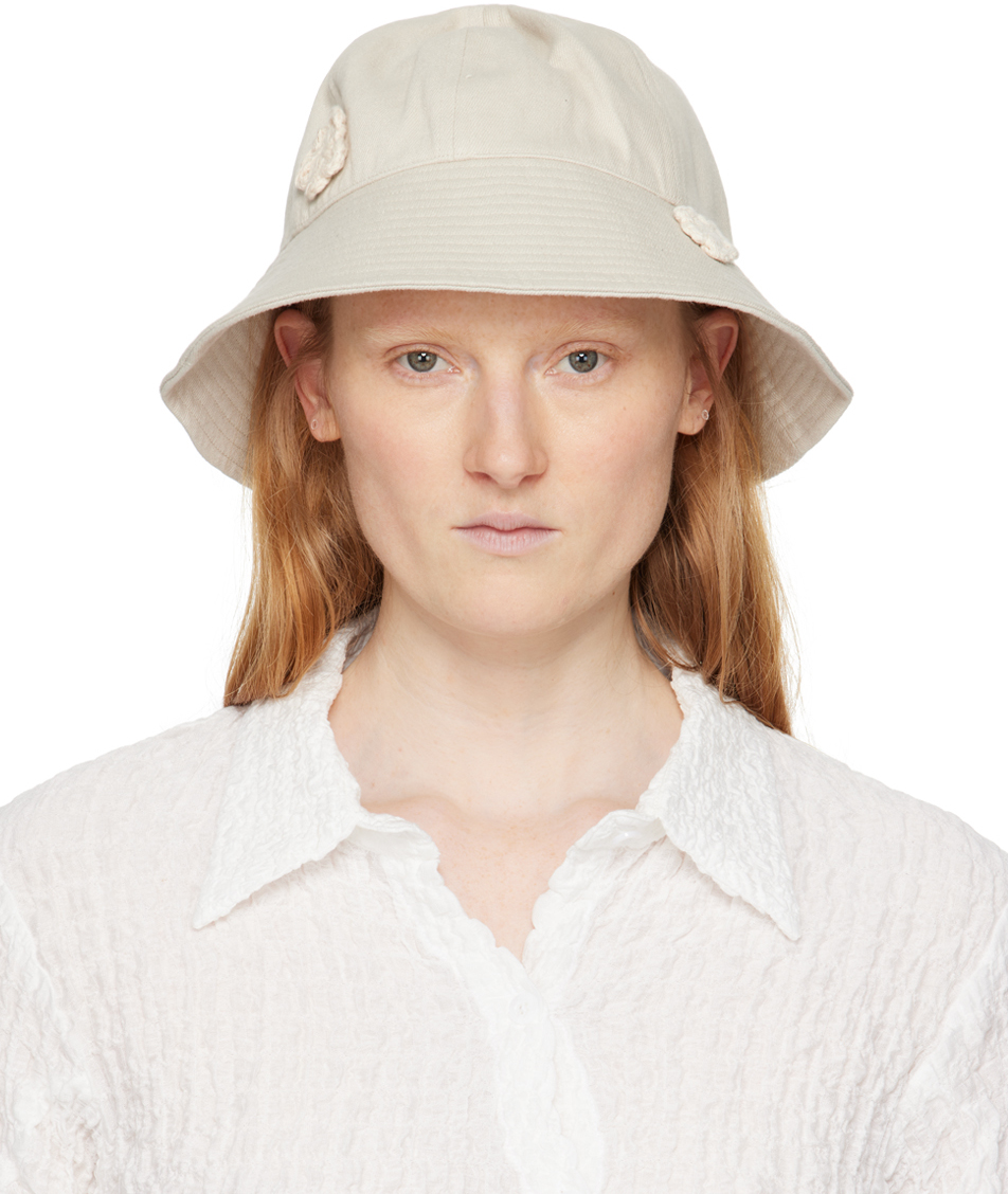 Off-White Daisy Bucket Hat