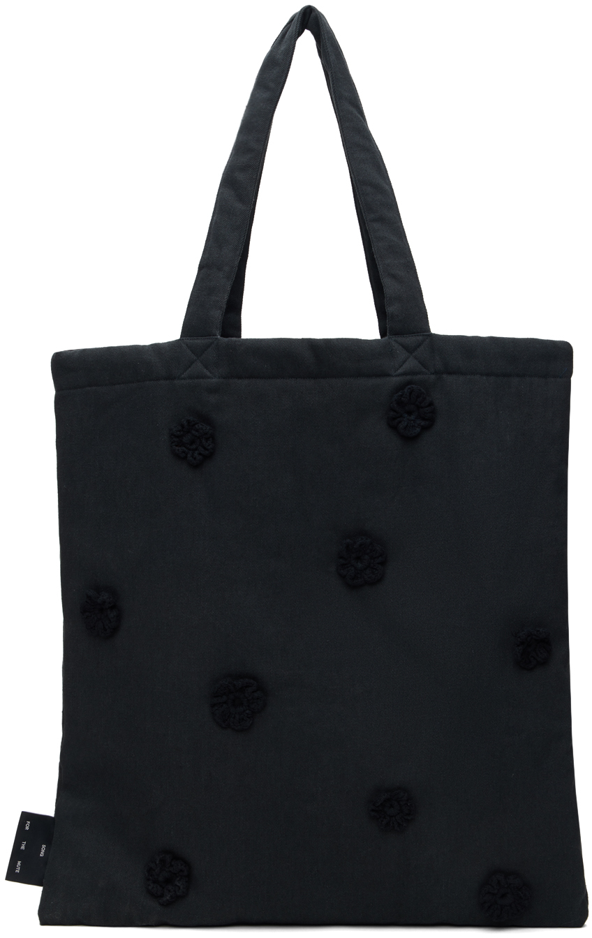 Shop Song For The Mute Black Daisy Tote