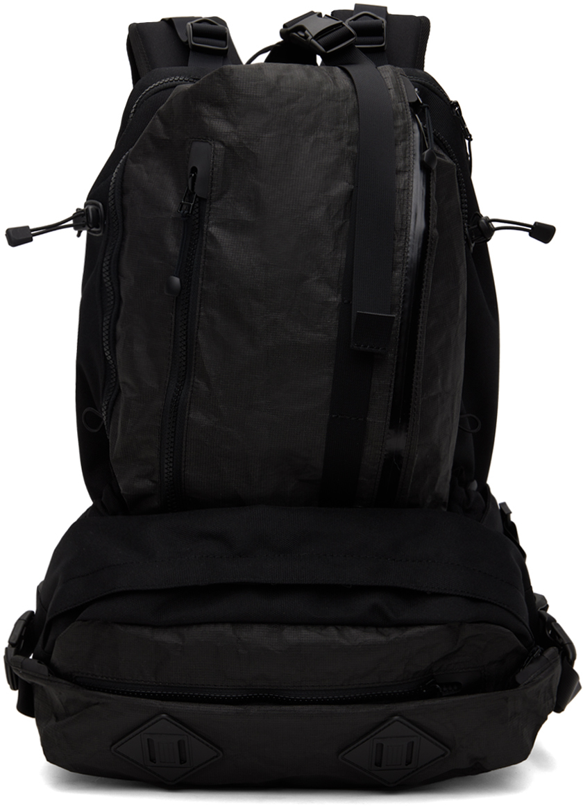 Meanswhile Black Ultraweave Outside Backpack & Belt Bag Set In Carbon Black