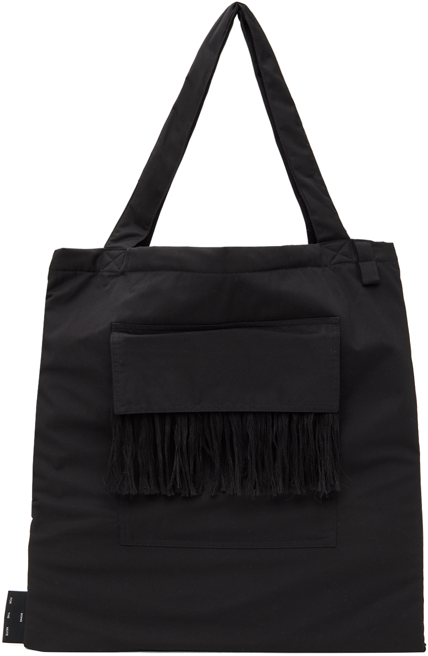 Song For The Mute Black Fringe Tote