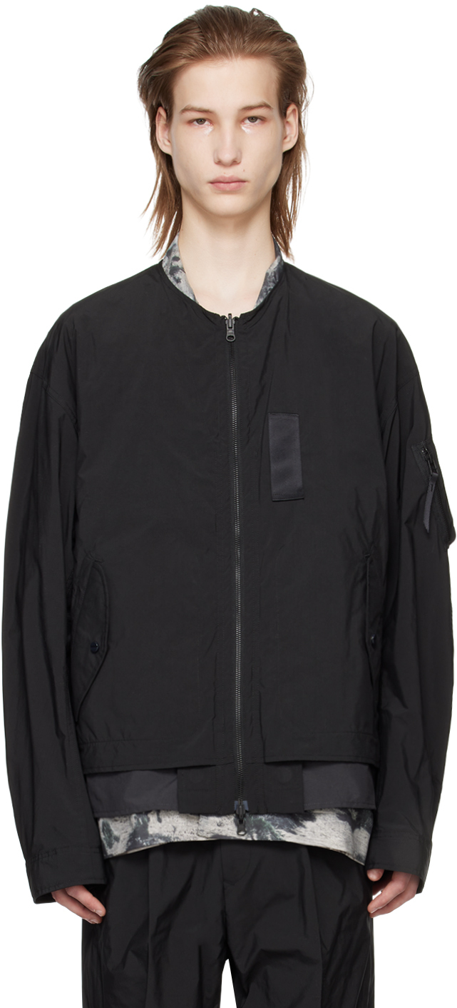 Black Paper Touch 4Way Reversible Jacket