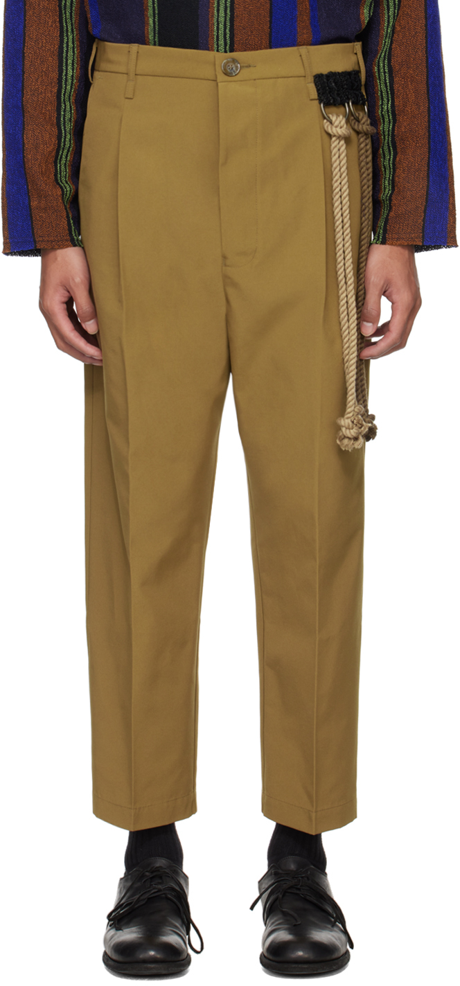 Tan Pleated Trousers