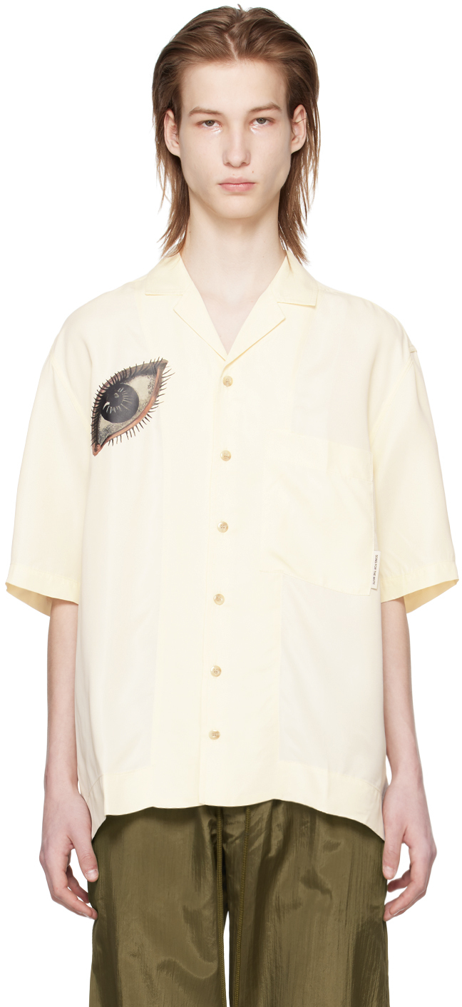 Shop Song For The Mute Off-white Eye Shirt In Off White