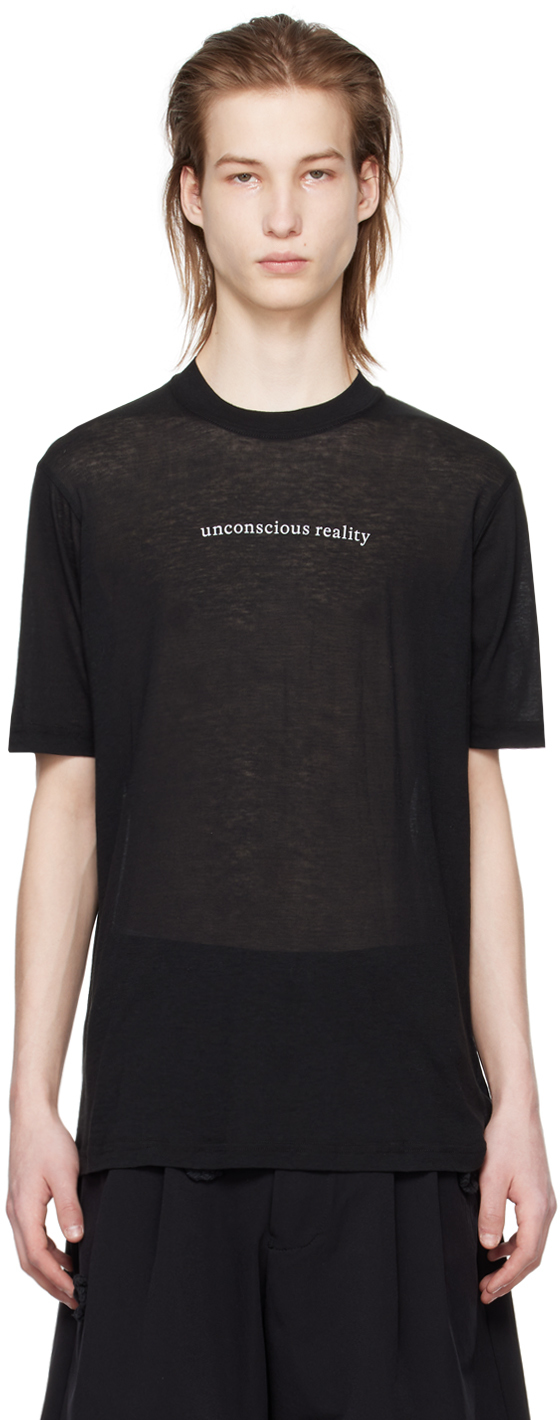 Black 'Unconscious Reality' T-Shirt