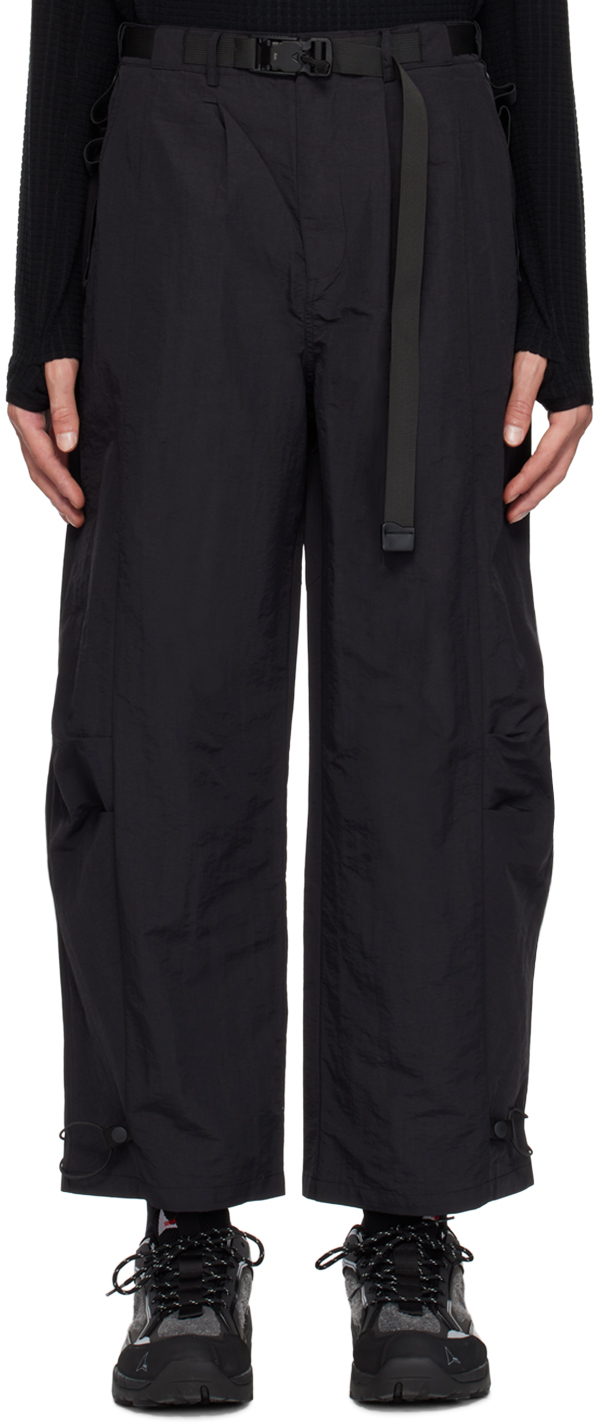 Black Multi Pockets Cargo Pants