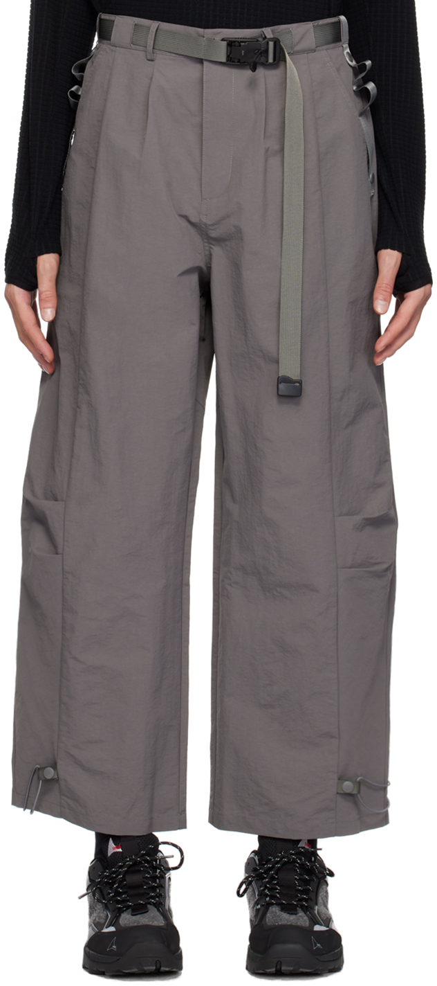 Gray Multi Pockets Cargo Pants