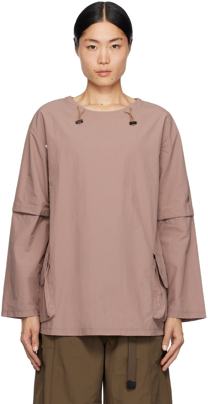 Pink Round Long Sleeve T-Shirt