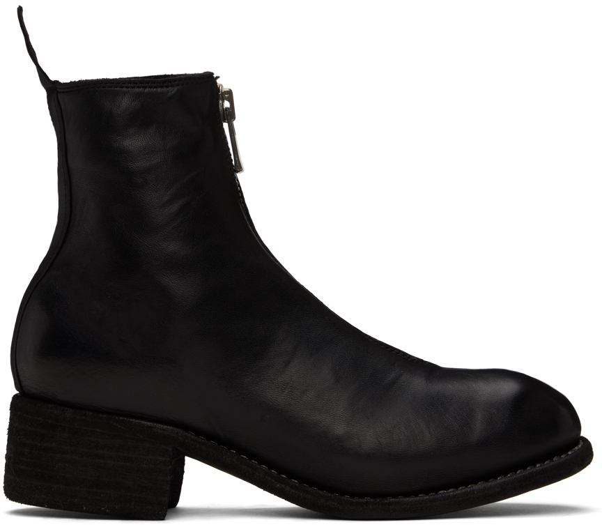Shop Guidi Black Pl1 Boots In Blkt