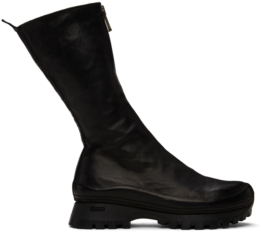 Shop Guidi Black Vs09 Boots In Blkt