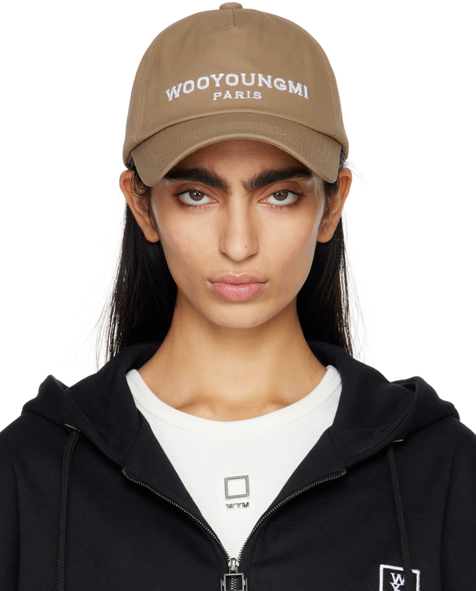 Shop Wooyoungmi Beige Embroidered Cap