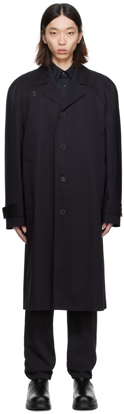 Wooyoungmi Black Single Coat In 911b Black