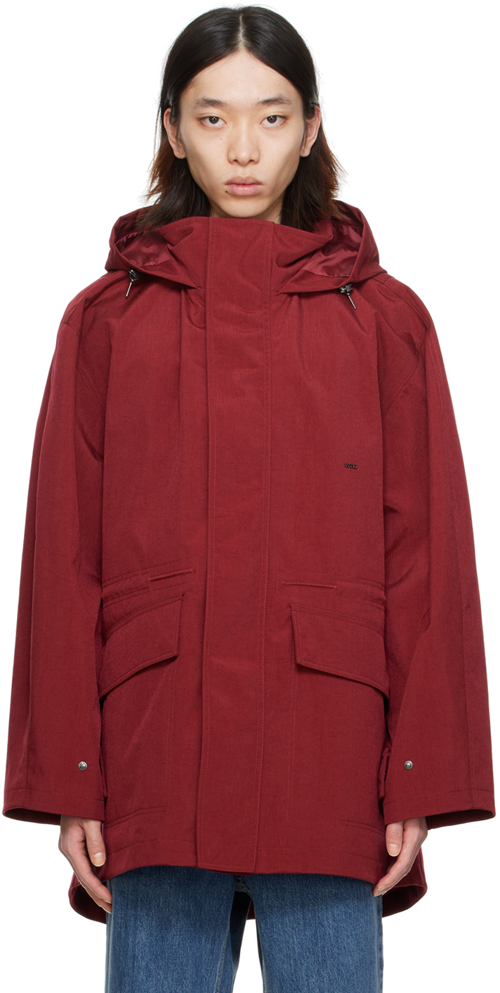 Wooyoungmi Red Hooded Jacket In 915r Red