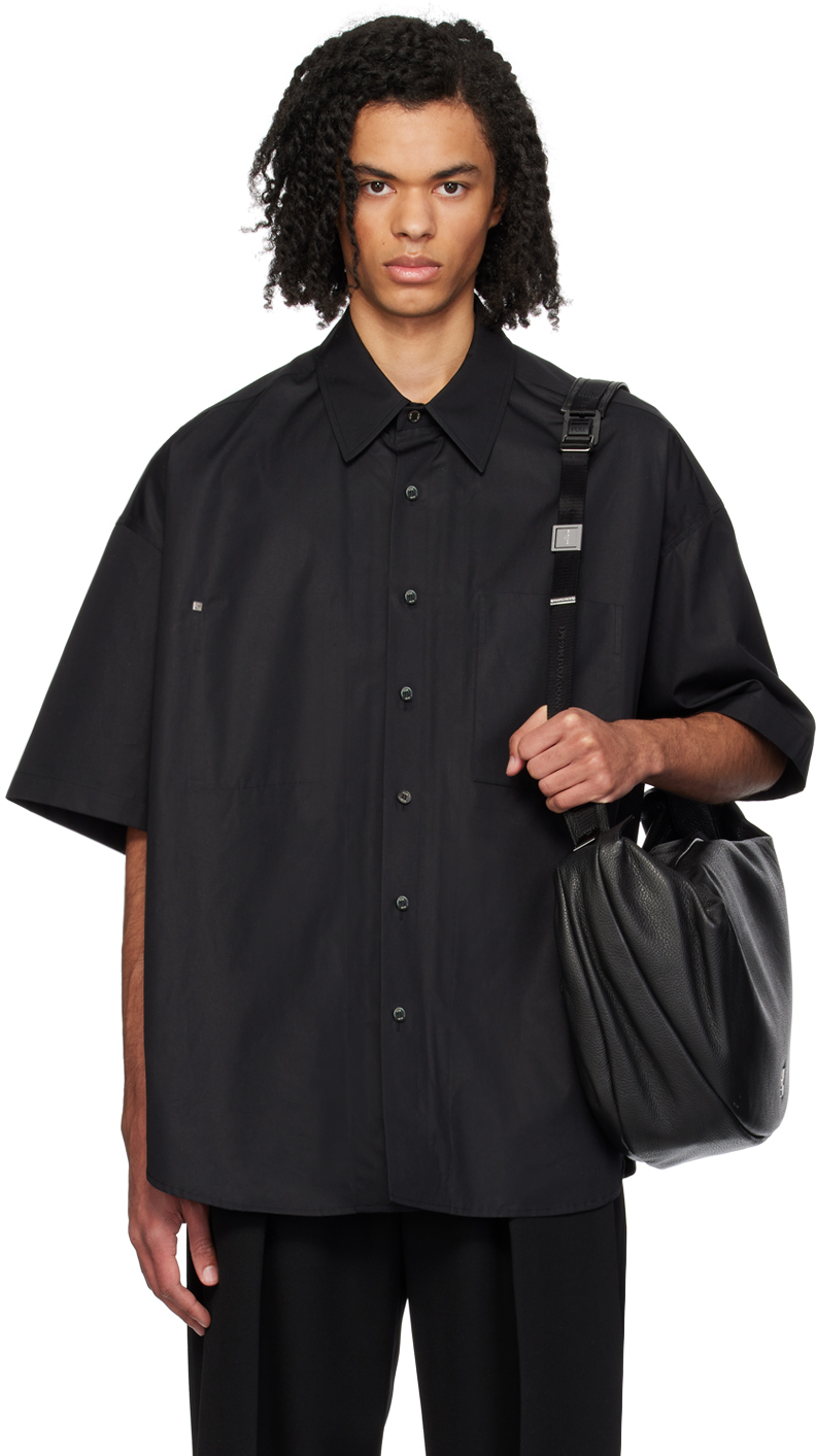 Wooyoungmi Black Pocket Shirt In 813b Black