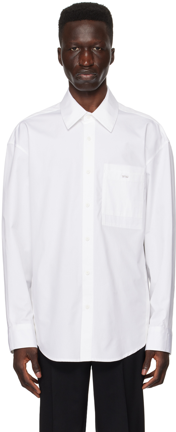 White Printed Shirt by WOOYOUNGMI on Sale