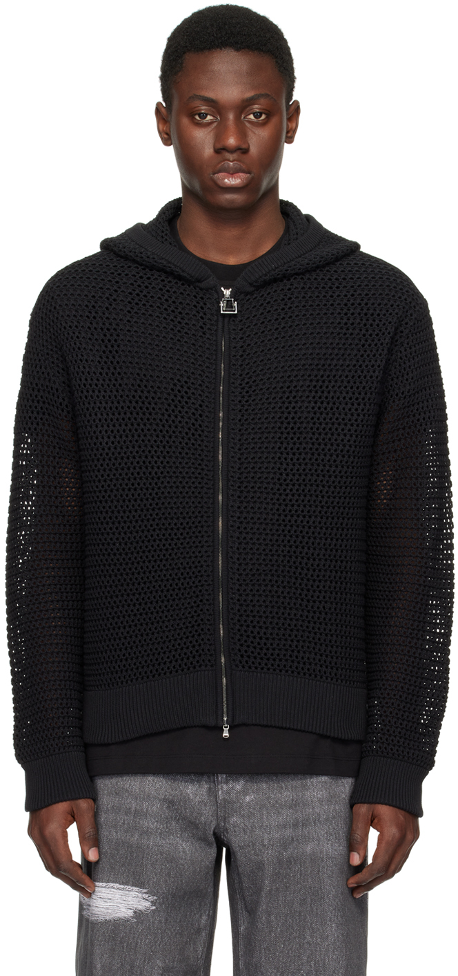 Black Hardware Hoodie by WOOYOUNGMI on Sale