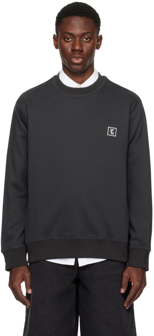 Shop Wooyoungmi Gray Graphic Sweatshirt In 741g Grey