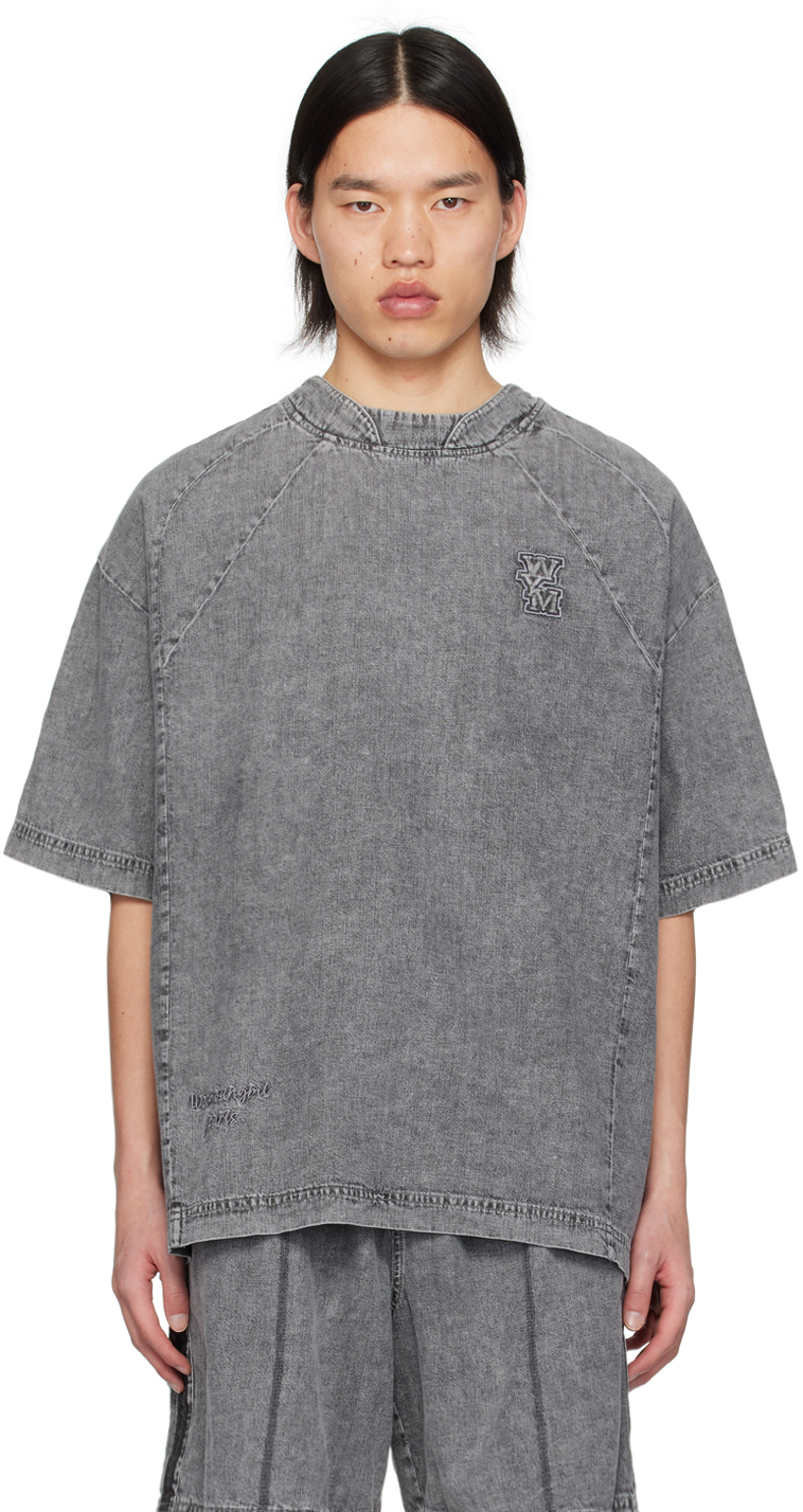 Wooyoungmi Gray Faded T-shirt In 995g Grey
