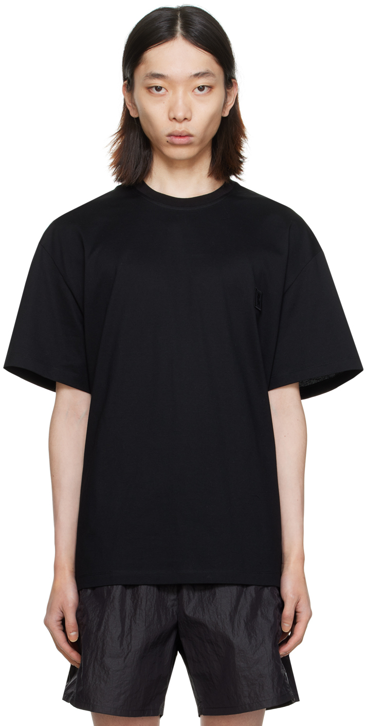 Wooyoungmi Black Luminous Jellyfish T-shirt In 708b Black