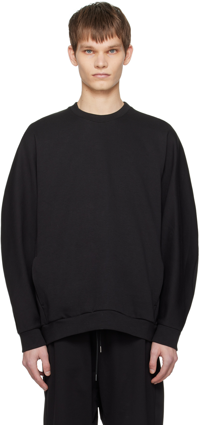 Attachment Black Pocket Sweatshirt In C/#930 Black
