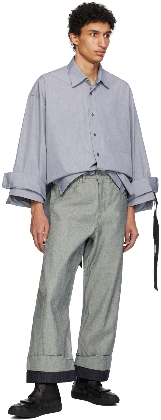 Marina Yee Gray Oversized Jeans | Smart Closet