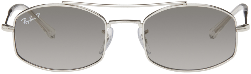 Ray Ban Silver Rb3719 Sunglasses In 003/m3 Silver