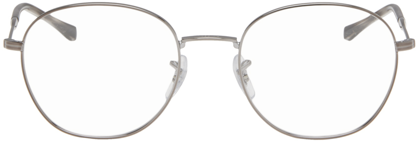 Ray Ban Gunmetal Rx6509 Glasses In Metallic
