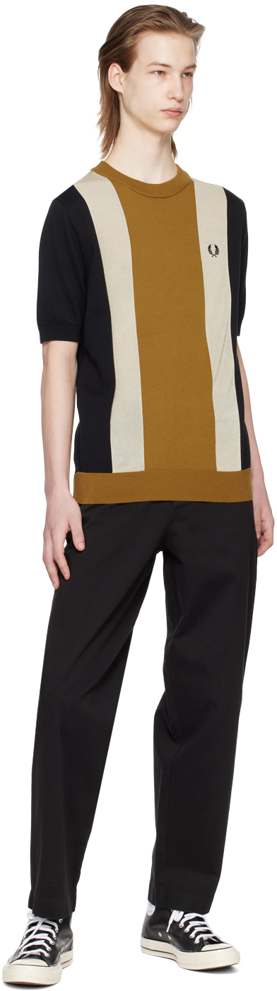 Fred Perry Short Sleeve Knitted T-shirt In U57