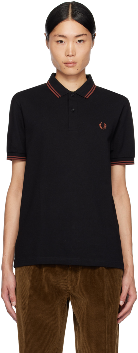 Black & Brown 'The Fred Perry' Polo