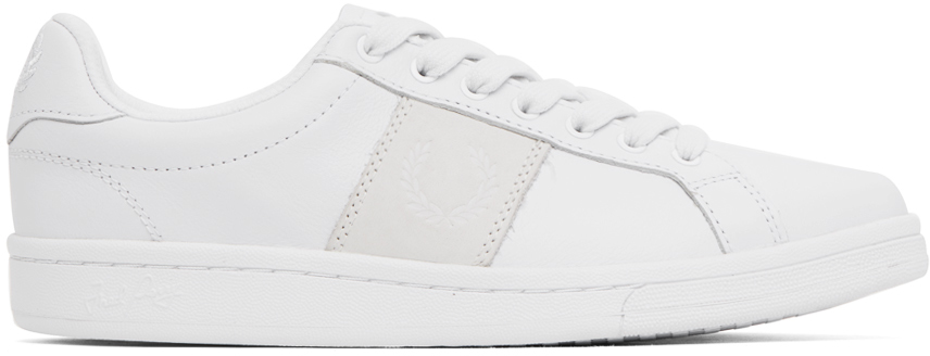 Fred Perry White B721 Trainers