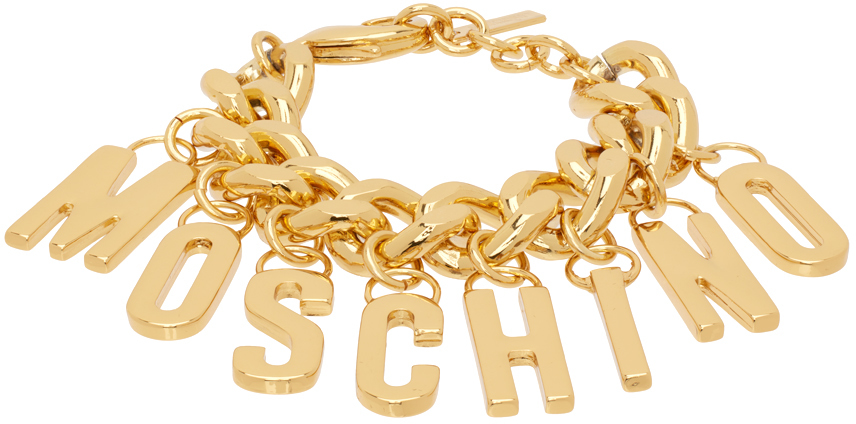 Gold Lettering Charm Bracelet