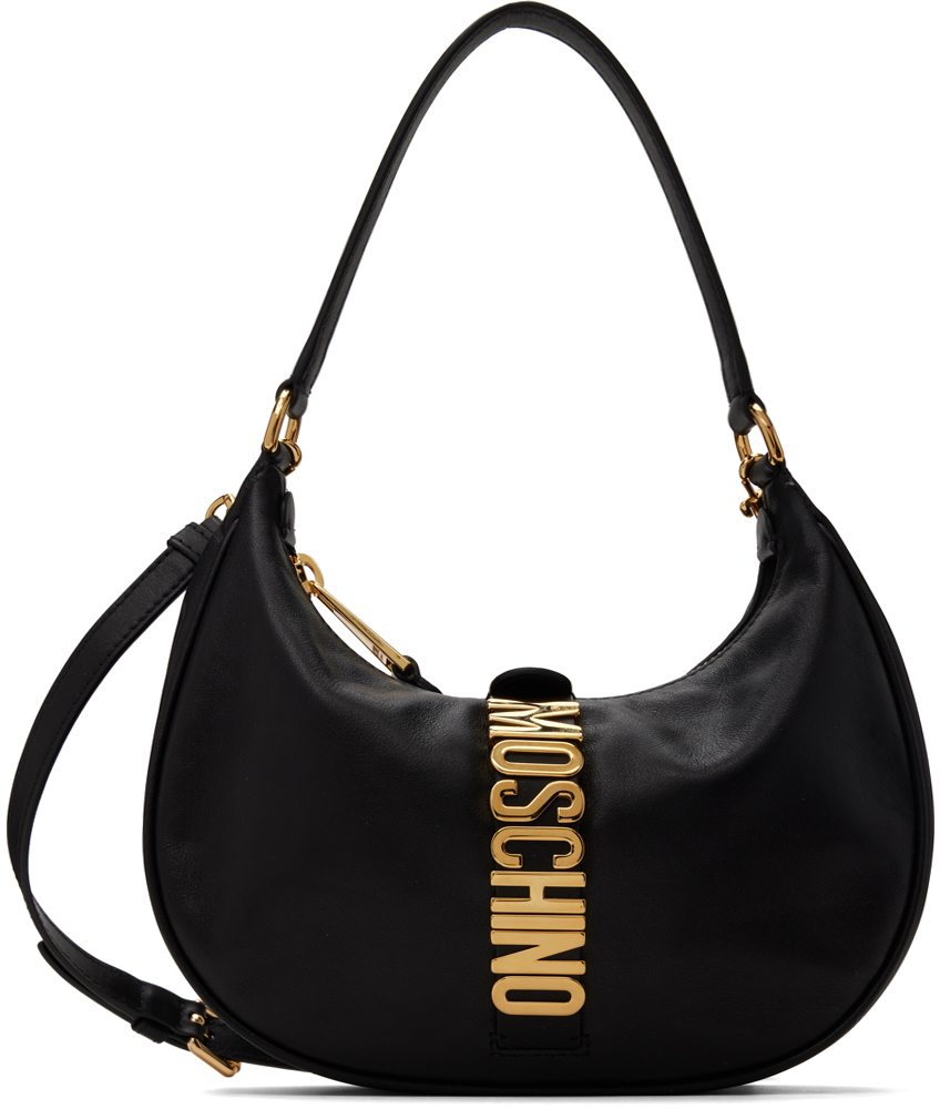 Moschino Black Logo Bag In A0555 Black