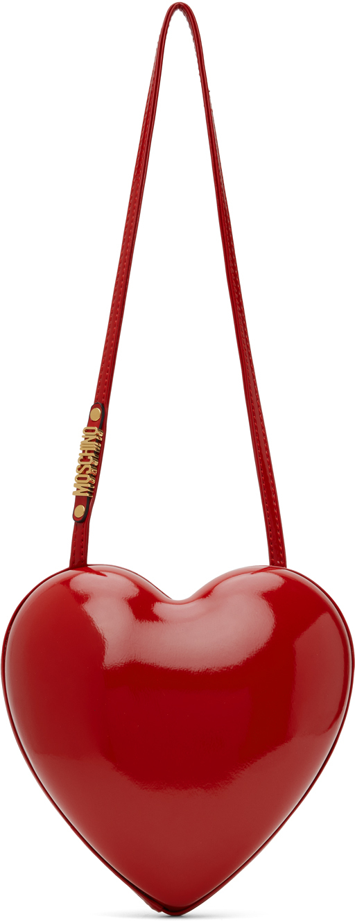 Moschino Red Heartbeat Bag In A0116 Red