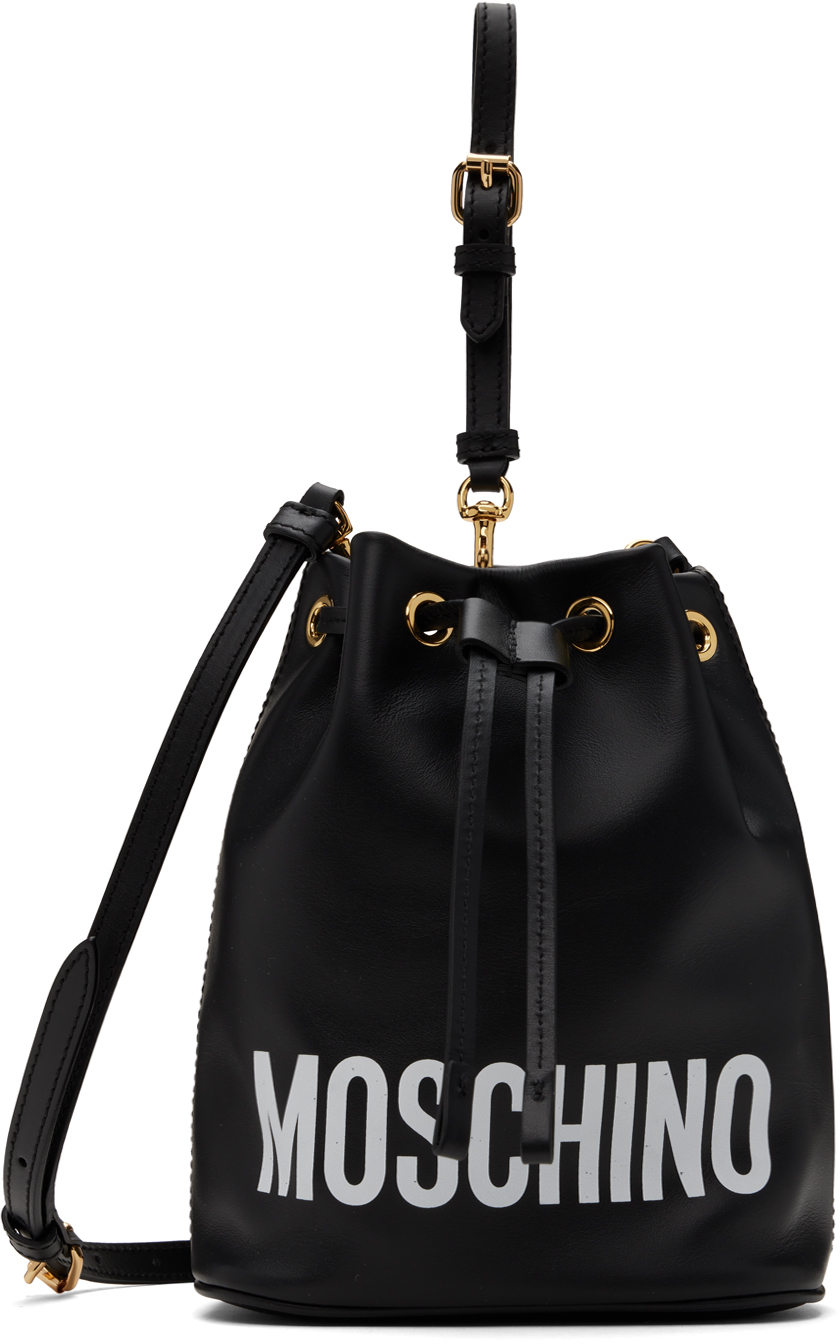 Moschino Black Logo Bag In A1555 Fantasy Black