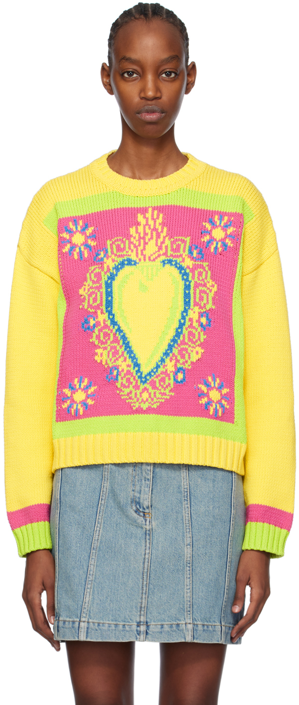 Yellow Intarsia Sweater