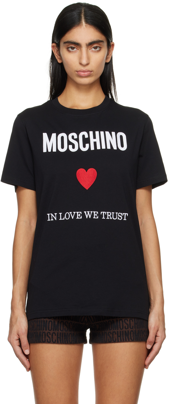 Black 'In Love We Trust' T-Shirt