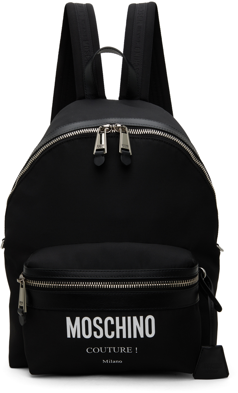 Black 'Moschino Couture' Backpack