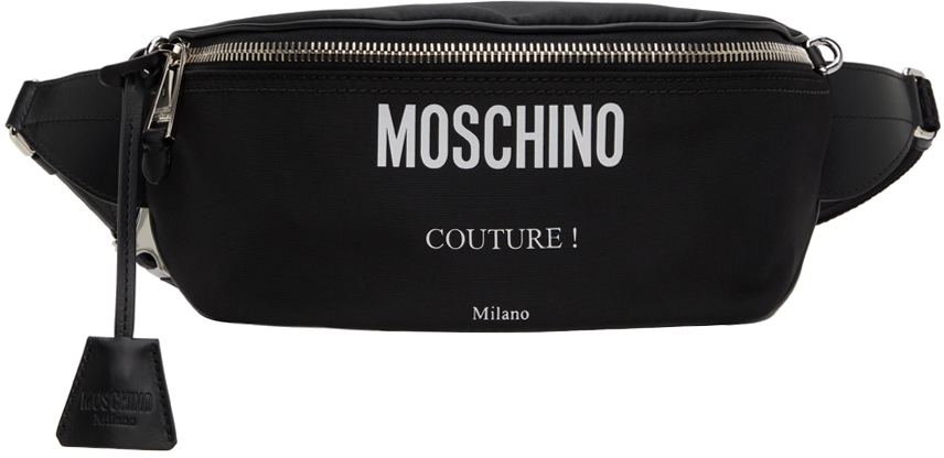 Moschino Black ' Couture' Pouch In A2555 Fantasy Print