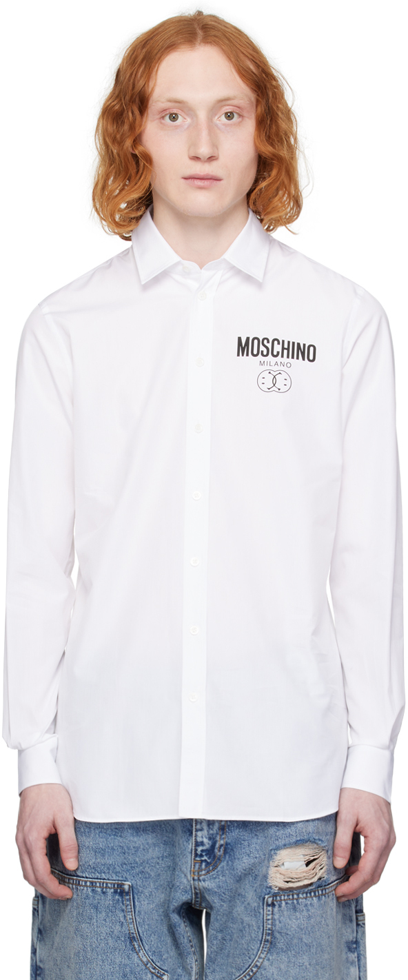 Moschino Jeans White Pocket Blouse