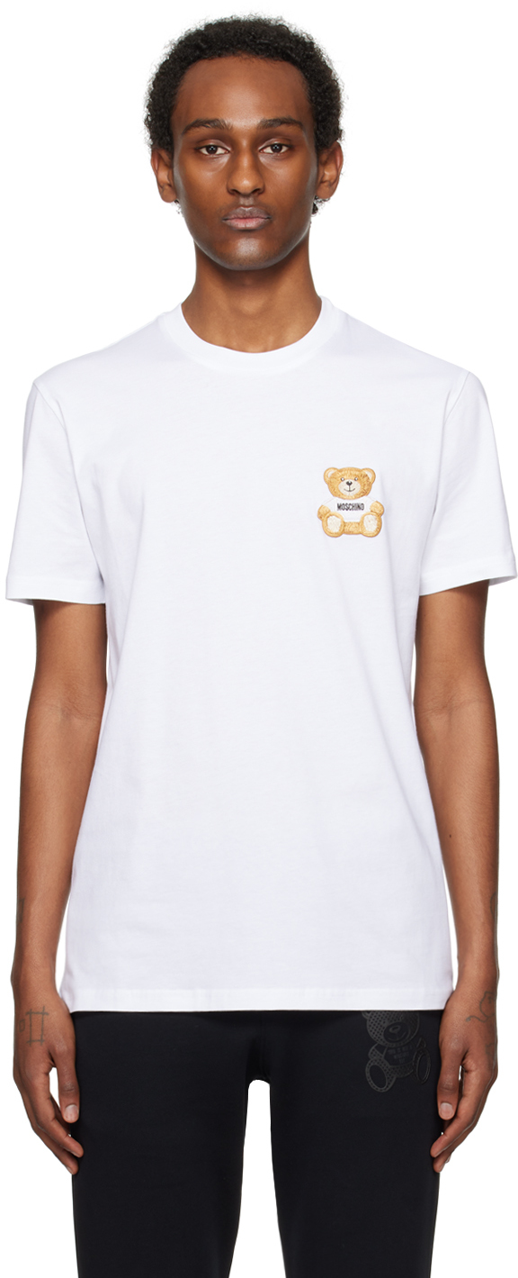 White Teddy Patch T-Shirt