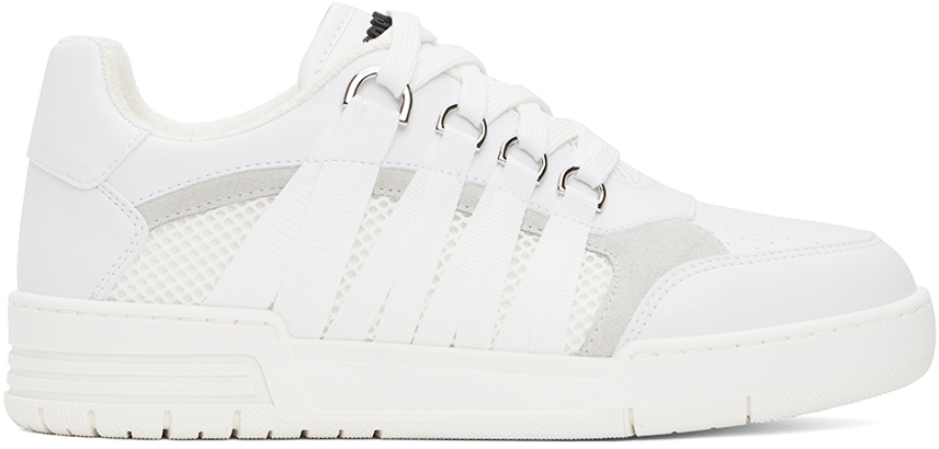 【関税込み】Moschino ホワイト Streetball スニーカー White Streetball Sneakers by Moschino on Sale