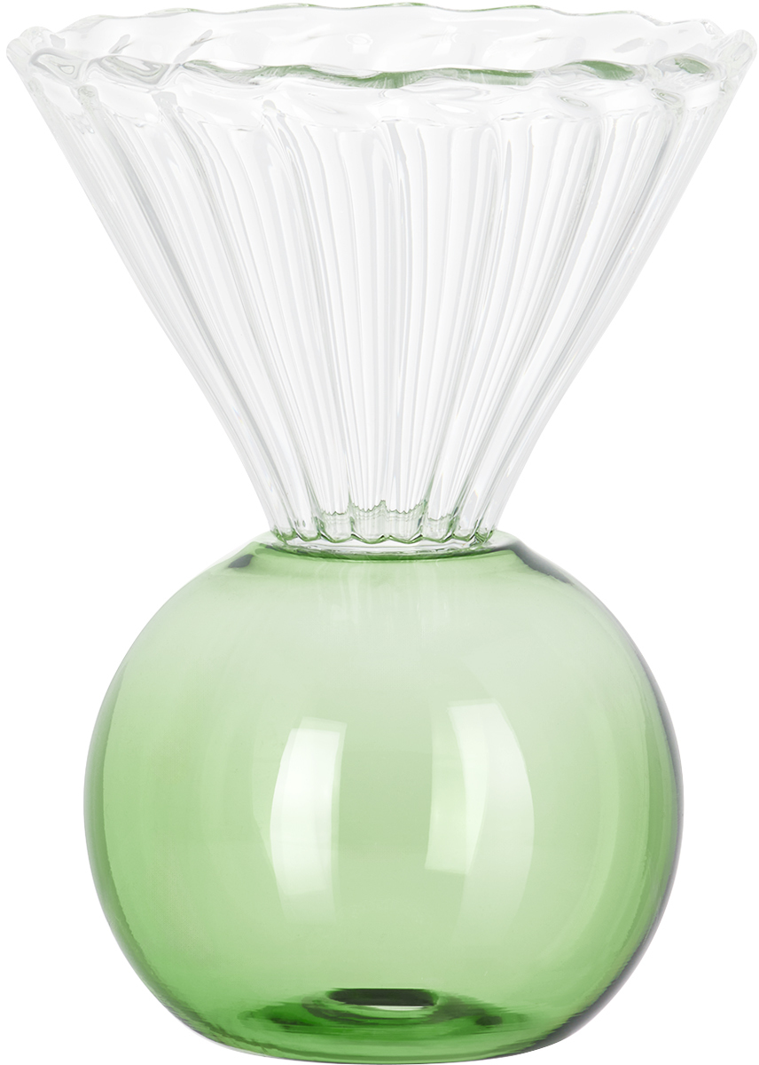 Natalia Criado Green Gelato Cup In Green
