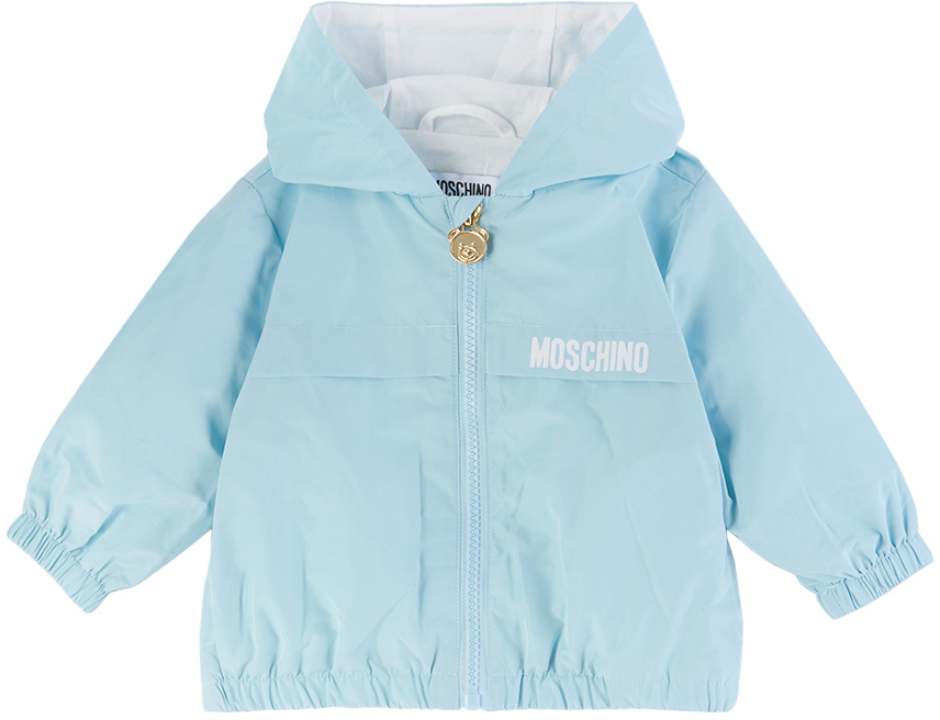 Shop Moschino Baby Blue Toys Jacket In 40304 Sky Blue