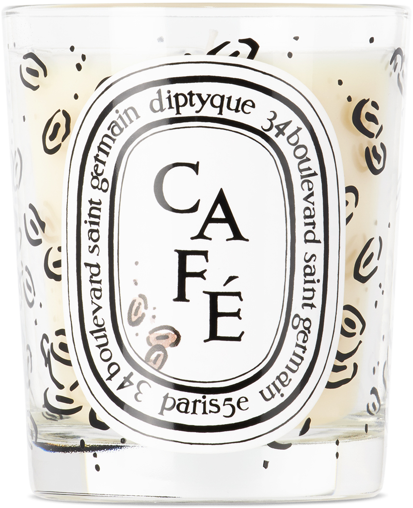 Diptyque Limited Edition Coffee Shop Café Candle, 190g In Burgundy