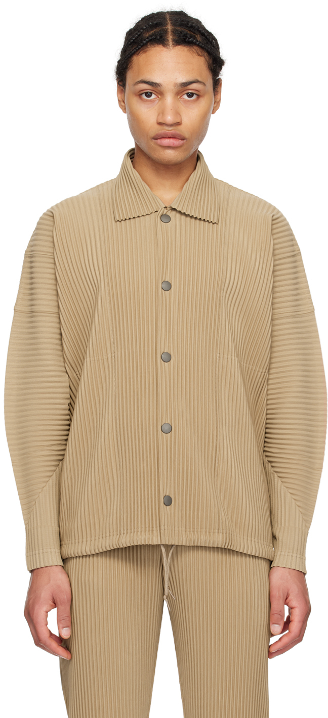 HOMME PLISSÉ ISSEY MIYAKE Beige Monthly Color February Jacket