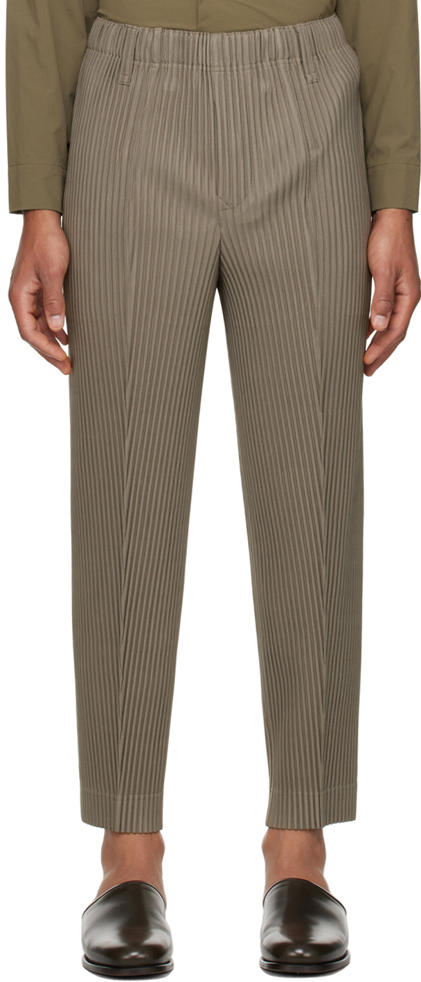 HOMME PLISSÉ ISSEY MIYAKE Khaki Compleat Trousers