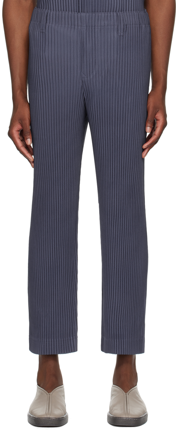 HOMME PLISSÉ ISSEY MIYAKE Navy Tailored Pleats 2 Trousers