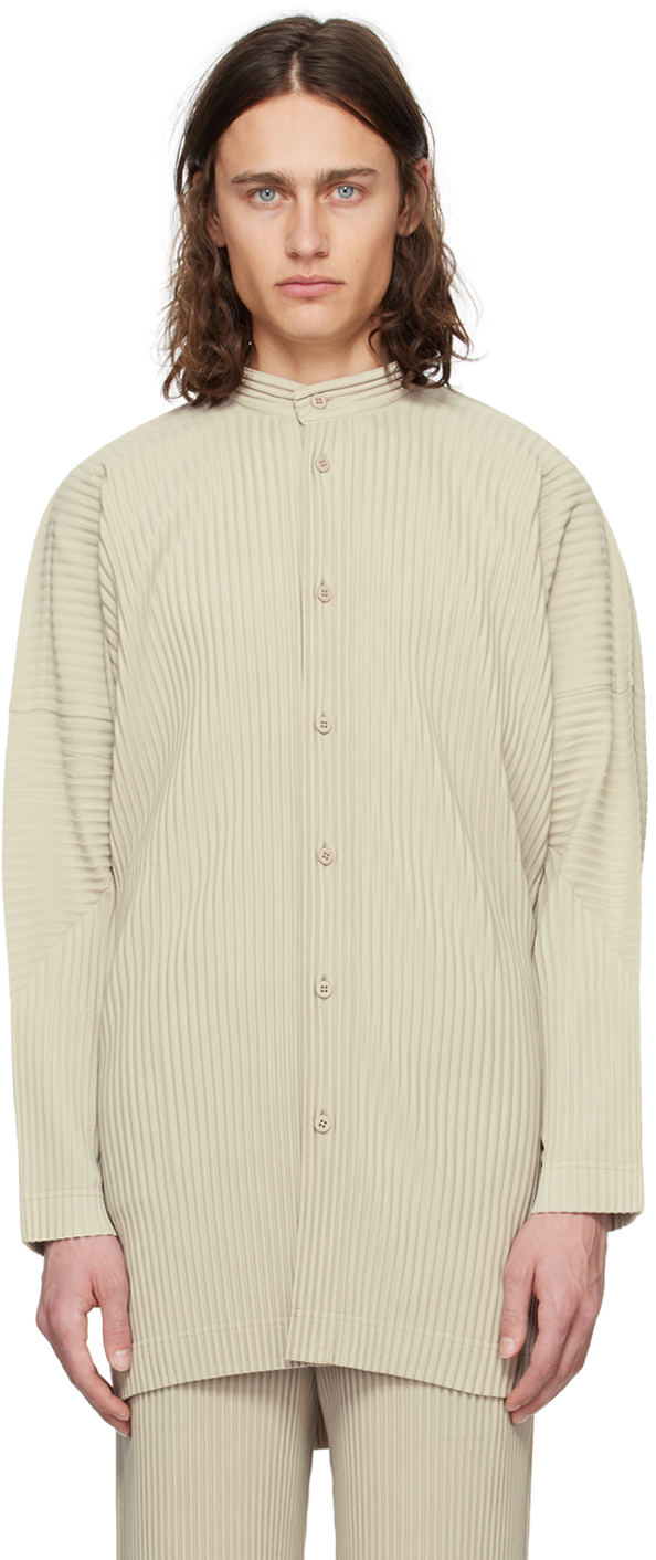 HOMME PLISSÉ ISSEY MIYAKE Beige Monthly Color March Shirt