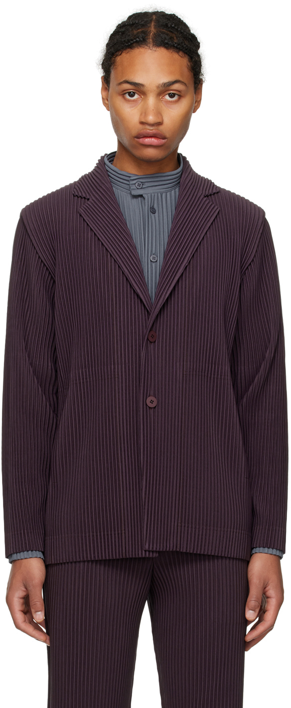 HOMME PLISSÉ ISSEY MIYAKE Purple Tailored Pleats 2 Blazer